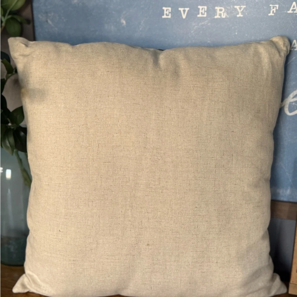 Farmhouse Chicken Pillow Rustic Country Kitchen Rooster Throw Pillow